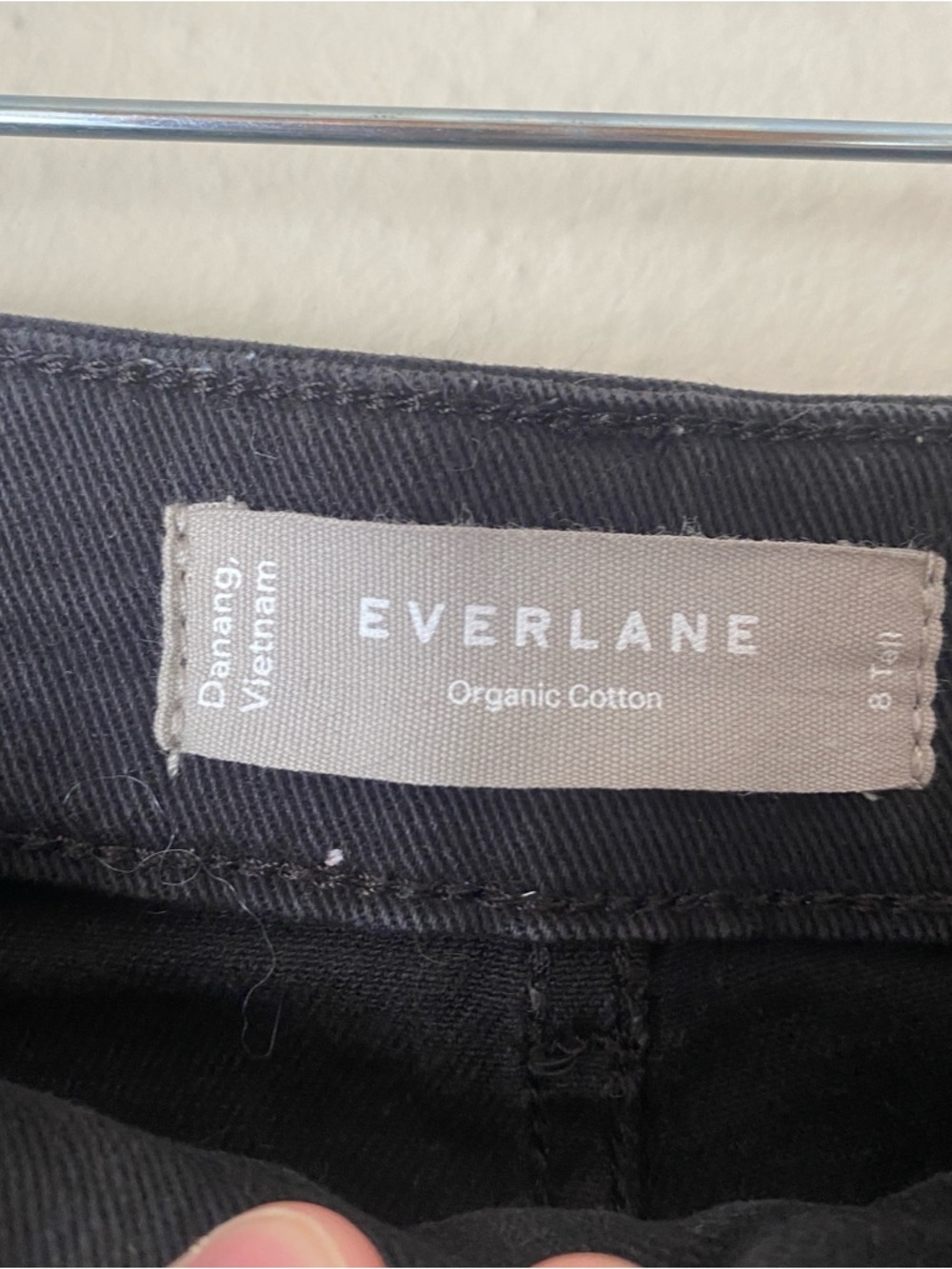 Everlane Black Utility Barrel Pant Size 8 Tall - Picture 3 of 5